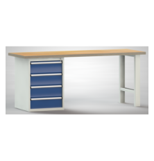 Werkbank zerlegt 2000mm 4 Schubladen