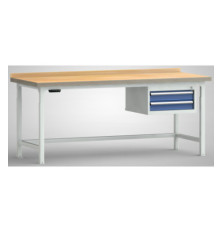 P_220829_7035-5010_1 Werkbank mit einer Schublade und Memoryboard.