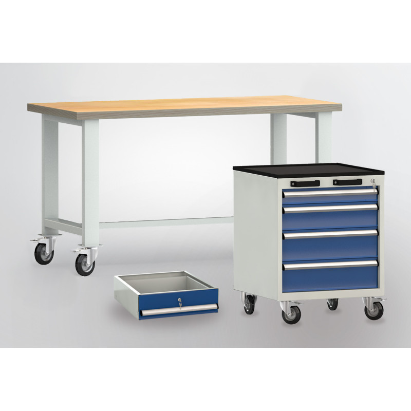Bundle "Fahrbar die Basics" Bild mit einer Werkbank, Schublade und Schubladenschrank. Bundle "Fahrbar die Basics" Bild mit einer Werkbank, Schublade und Schubladenschrank.