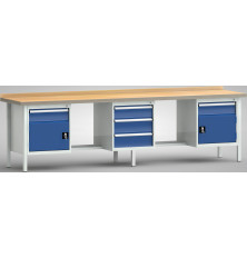 Werkbank 3000mm 3GH (5xS, 2T, 2A)